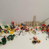 Playmobil anni '70 Pompieri,Jeep Safari,Aereo ecc.