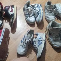 6 paia di scarpe usate vari modelli e colori