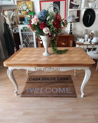 Tavolo shabby chic apribile per 12 posti 