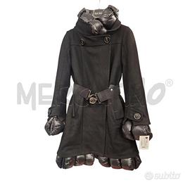 CAPPOTTO D MONCLER NERO CINTURA