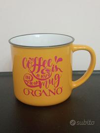 Tazza Ceramica Smaltata x Tè/Caffè Papaya c/manico