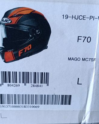 casco HJC F70 Mago MC7SF taglia L