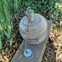 Lampadario vintage in vetro