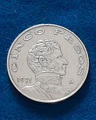 Moneta Messicana - 5 Pesos