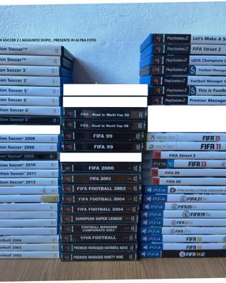 GIOCHI CALCIO PES FIFA PS1 PS2 PS3 PS4