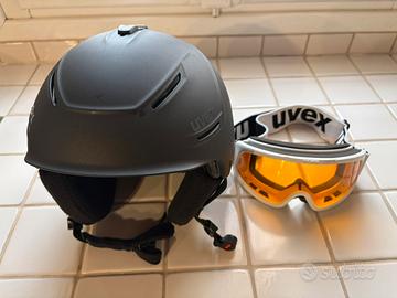 Casco e maschera uvex