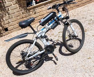 Bici elettrica 350w pieghevole 21 rapporti 