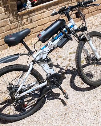 Bici elettrica 350w pieghevole 21 rapporti 