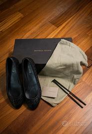 Ballerine Bottega Veneta in pelle intrecciata nera