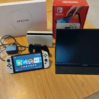 Nintendo switch OLED + monitor portatile 