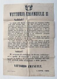 Manifesto Risorgimentale 12 Settembre 1860