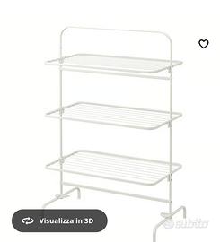 stendibiancheria 3 piani interno/esterno bianco IK