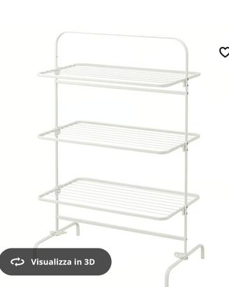 stendibiancheria 3 piani interno/esterno bianco IK