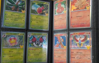 binder SET COMPLETO 1-128 pokemon 30th ita + PROMO