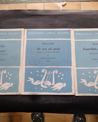 SPARTITO MUSICALE-PUCCINI- n. 6 pezzi [C7]