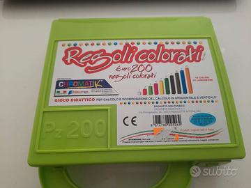 Regoli colorati: valigetta da 200 pezzi