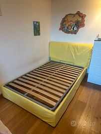 letto contenitore 1 piazza e 1/2 con materasso
