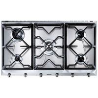 SMEG PIANO COTTURA INOX GRIGLIE GHISA + PIANO OKIT