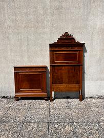 Testata e pediera letto matrimoniale