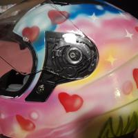 casco bimba unicorno serigrafato