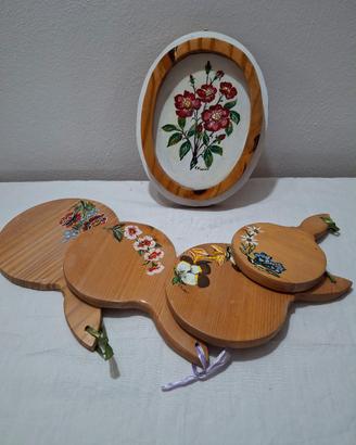 Legno dipinto a mano