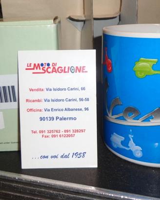TAZZA VESPA MUG AZZURRO VESPA PX ORIGINALE PIAGGIO