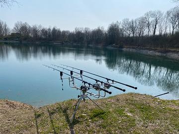 Rod pod amiaud peche carpo inox