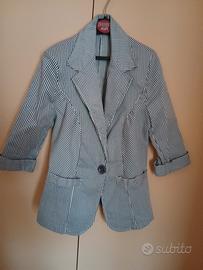 Giacca sfoderato a righe 