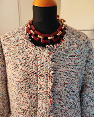 Giacca nuova stile Chanel taglia 50