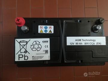 Batteria 80Ah 800A AGM Start Stop Nuova