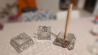 Set Tavola e Porta rotolo inox