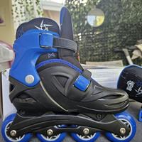 Pattini a 4 ruote Roller Skate + protezioni