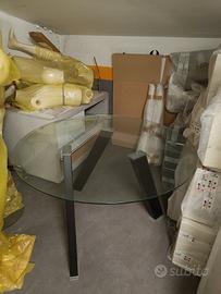 Tavolo rotondo di vetro STONES HOME FURNITURE
