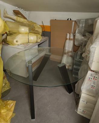 Tavolo rotondo di vetro STONES HOME FURNITURE