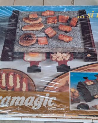 Grill elettrico con pietra ollare