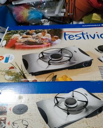 FORNELLO DA CAMPEGGIO CAMPING GAZ + 2 BOMBOLETTE