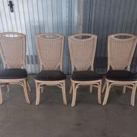 Sedie Roberti Design in midollino e legno