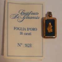 Pendente - gioiello foglia oro