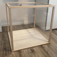 Teca / vetrina / vetrinetta in legno e plexiglas