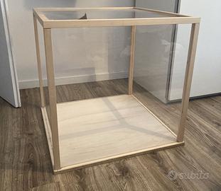 Teca / vetrina / vetrinetta in legno e plexiglas