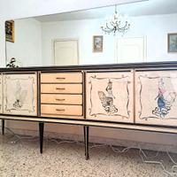 Credenza crema 4 ante e cassetti Mascagni