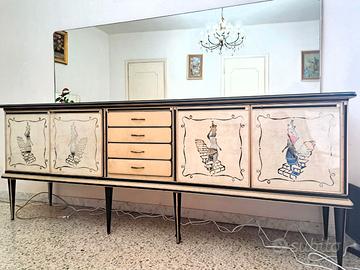 Credenza crema 4 ante e cassetti Mascagni