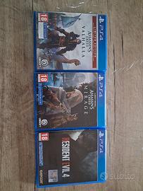 giochi ps4 ps5 assassins creed resident evil