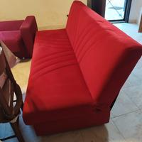 Divano allungabile con contenitore