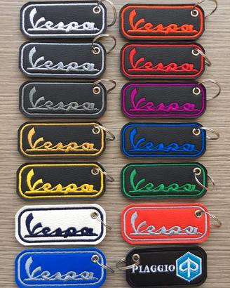 Portachiavi Piaggio Vespa ricamato personalizzato 