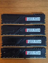 HyperX Fury HX426C16FB3K4/64 DIMM DDR4 64 GB, Kit Informatica In