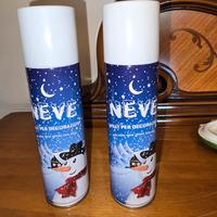 Bombolette di neve spray Natale, vetrofanie.
