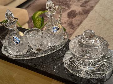 Cristallo di Boemia. Posaceneri , portatovaglioli.