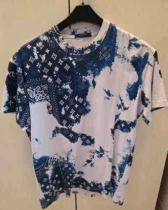 T-SHIRT LOUIS VUITTON XL MONOGRAM BLU 