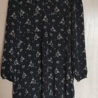 Vestito Liu Jo foderato TG M, donna, nero con fior